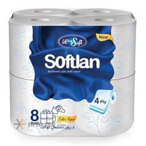 Softlan Toilet Paper PTP 8 rolls