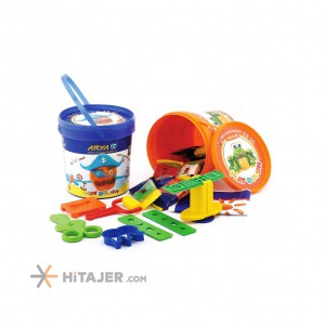 Arya 10 color play dough in bucket