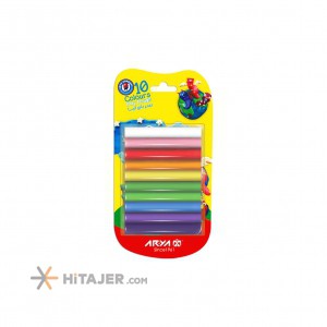 Arya 10 color play dough in hanging pack