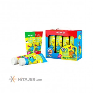 Arya 8 color finger paint set in tube