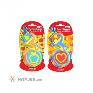 Arya Mono color finger paint and spongy seals and rolling pin