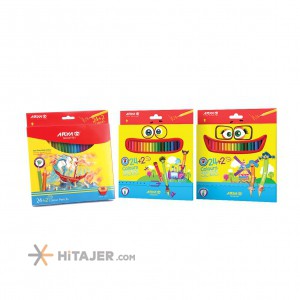 Arya 24 and (2 Free) Color pencil in cardboard