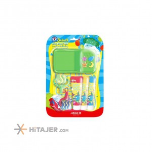 Arya 3 color finger paint set in tube and tools