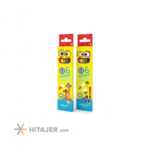 مداد رنگی ۶ رنگ آریا