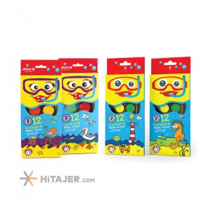 آبرنگ ۱۲ رنگ طرح کمان بزرگ آریا