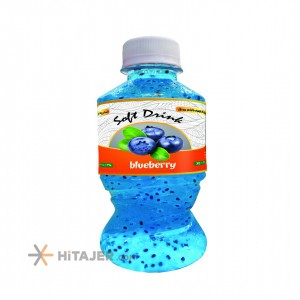 Orbit 300cc blue berry juice with basil seeds in pet bottle