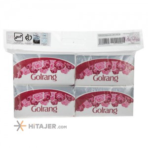 Golrang 250 double layer white leaves soft pack napkin
