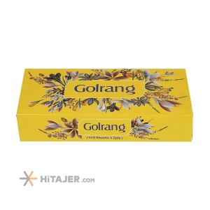 Golrang 100 double layer white leaves Boxed napkin