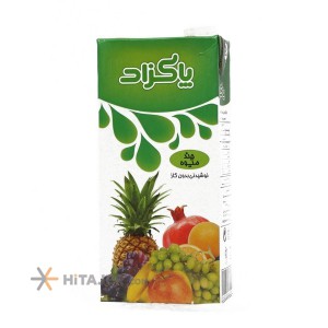 نوشیدنی چندمیوه تتراپک پاکزاد 200 سی سی