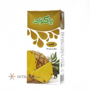 نوشیدنی آناناس تتراپک پاکزاد 1000 سی سی