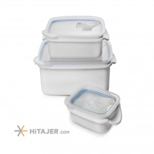 Mania 3 sizes microwave container with vent lid code 101070