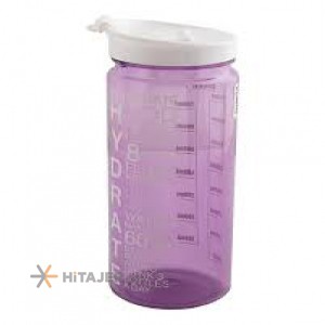 Mania twisty lid sketched cylinder bottle 800 ml code 103035