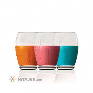 Mania 3 pcs Silicon glass with cover code 113030