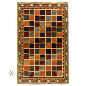 گبه دستباف قدیمی ذرع و نیم قشقایی کد 177071