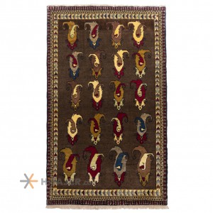 گبه دستباف قدیمی دو متری قشقایی کد 177090