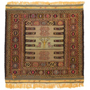 گلیم دستباف یک متری خراسان کد 176039