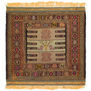 گلیم دستباف یک متری خراسان کد 176041