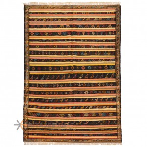 گلیم دستباف سه متری خراسان کد 176012