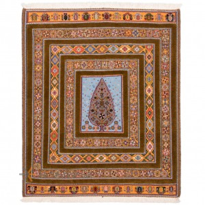 گلیم فرش دستباف ذرع و نیم سیرجان کد 175048