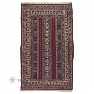 گلیم سوزنی دستباف یک و نیم متری سیرجان کد 171039