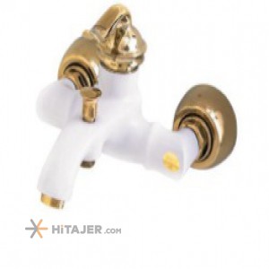 Zarsham gold white bamboo bathroom faucet