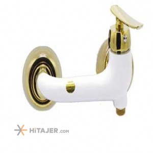 Zarsham gold white archer toilet faucet