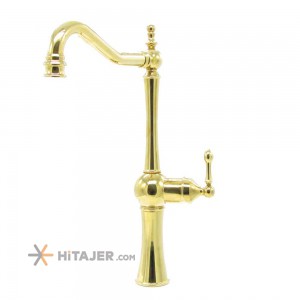 Zarsham shiny gold delsa tak kitchen faucet
