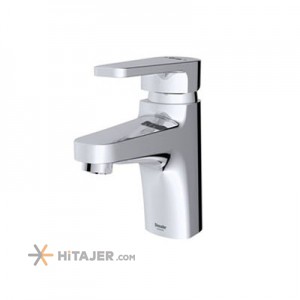 Shouder fixed chrome lion basin faucet