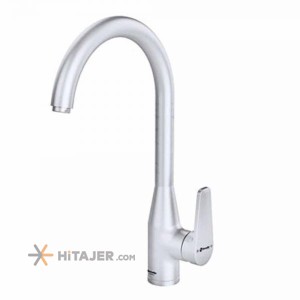 Shouder matte chrome lion bathroom faucet