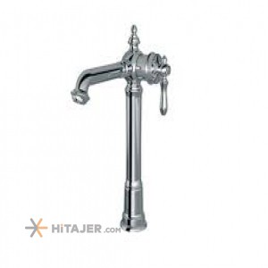 Shouder chrome bizans tall base basin faucet
