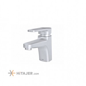 Shouder fixed matte chrome Lyon basin faucet