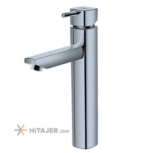 Shouder long base matte chrome Unique basin faucet