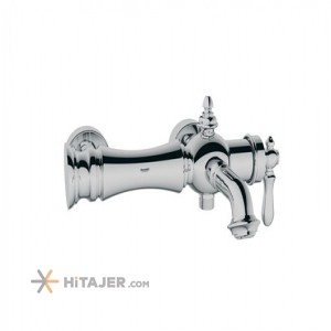 Shouder chrome bizans bathroom faucet