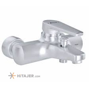 Shouder matte chrome lion bathroom faucet