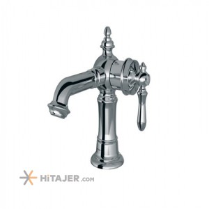 Shouder fixed chrome bizans basin faucet