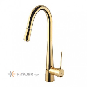 Shouder gold unique kitchen faucet