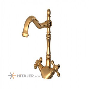Shouder Baroque Plus gold kitchen faucet