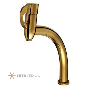 Shouder gold danteh tall base basin faucet