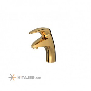 Shouder fixed gold senior basin faucet