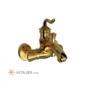 Shouder gold loka bathroom faucet