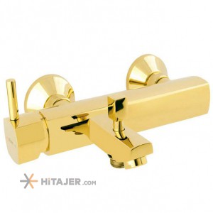 Shouder gold unique bathroom faucet