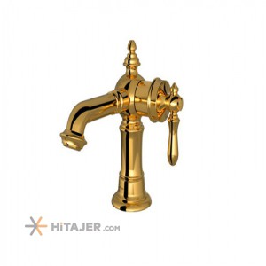 Shouder fixed gold bizans basin faucet