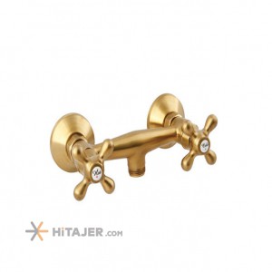 Shouder matte gold plus baroque toilet faucet