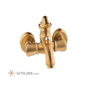 Shouder matte gold loka bathroom faucet