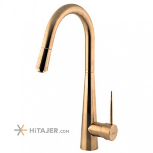 Shouder matte gold unique kitchen faucet