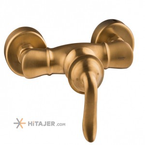 Shouder matte gold loka toilet faucet