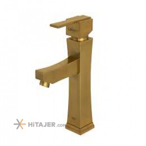 Shouder fixed matte gold improve basin faucet