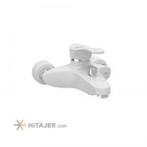 Shouder chrome white lord bathroom faucet