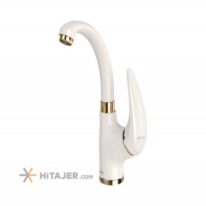 Shouder zedra gold ivory senior basin faucet