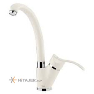 Shouder chrome ivory opal kitchen faucet